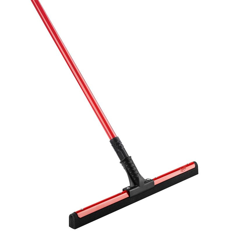 THE LIBMAN COMPANY Libman 191 Flexible Blade Floor Squeegee, 18 in Blade, Straight Double Blade, Rubber Blade, Steel Handle, Red CLEANING & JANITORIAL SUPPLIES THE LIBMAN COMPANY