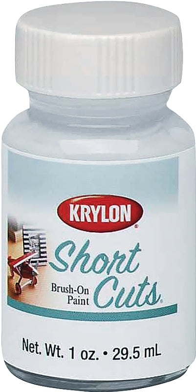 KRYLON Krylon Short Cuts KSCB025 Craft Enamel Paint, High-Gloss, White, 1 oz, Bottle