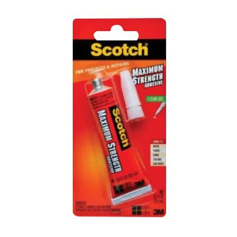 SCOTCH Scotch CBGNHW011002 Adhesive, Liquid, Ketones, Clear, 1 fl-oz AUTOMOTIVE SCOTCH