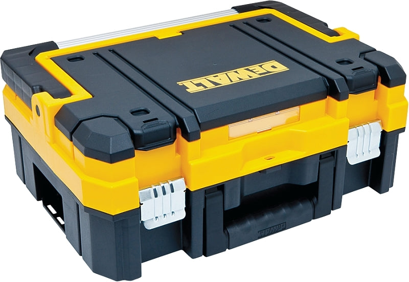 DEWALT DEWALT TSTAK I Series DWST17808 Tool Box, 66 lb, Plastic, Black/Yellow, 17-1/4 in L x 13 in W x 17-7/8 in H Outside TOOLS DEWALT