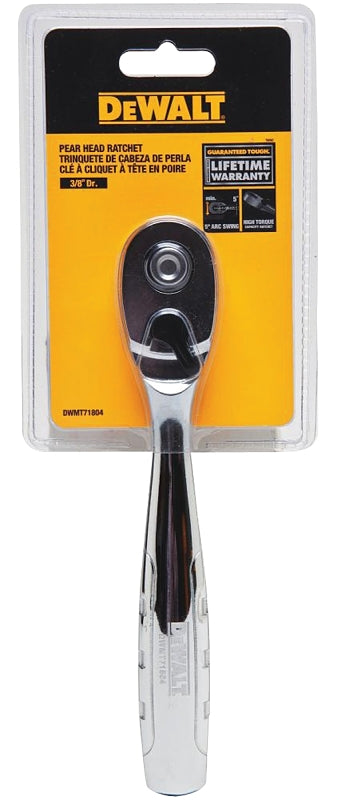 DEWALT DEWALT DWMT81097 Quick-Release Ratchet, 3/8 in Drive, 7.48 in OAL, Chrome