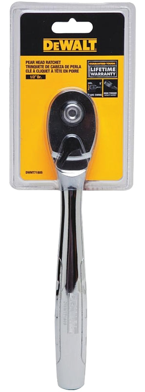 DEWALT DEWALT DWMT71805 Ratchet, 1/2 in Drive, 12-6/16 in OAL, Chrome TOOLS DEWALT