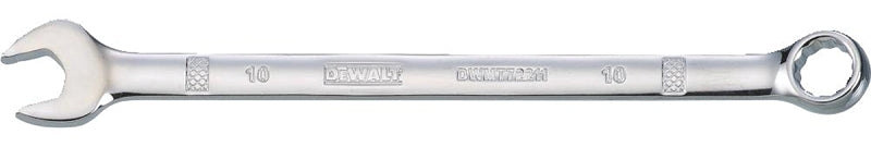 DEWALT DEWALT DWMT72211OSP Combination Wrench, Metric, 10 mm Head, 6-11/32 in L, 12-Point, Steel, Chrome-Plated TOOLS DEWALT