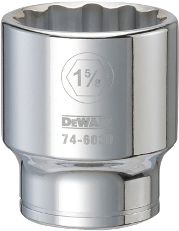 DEWALT DEWALT DWMT74603OSP Drive Hand Socket, 1-5/8 in Socket, 3/4 in Drive, 12-Point, Steel, Polished Chrome Vanadium TOOLS DEWALT