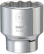DEWALT DEWALT DWMT74605OSP Drive Hand Socket, 1-7/8 in Socket, 3/4 in Drive, 12-Point, Steel, Polished Chrome Vanadium TOOLS DEWALT