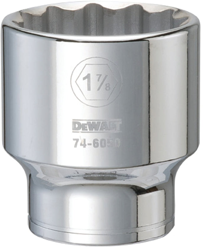 DEWALT DEWALT DWMT74605OSP Drive Hand Socket, 1-7/8 in Socket, 3/4 in Drive, 12-Point, Steel, Polished Chrome Vanadium TOOLS DEWALT