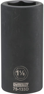 DEWALT DEWALT DWMT75133OSP Impact Socket, 1-1/8 in Socket, 1-13/32 in D Socket, 3/4 in Drive, 6-Point, CR-440 Steel TOOLS DEWALT