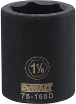 DEWALT DEWALT DWMT75158OSP Impact Socket, 1-1/8 in Socket, 3/4 in D Socket, 3/4 in Drive, 6-Point, CR-440 Steel, Black Oxide TOOLS DEWALT