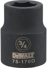 DEWALT DEWALT DWMT75170OSP Impact Socket, 3/4 in Socket, 5/8 in D Socket, 3/4 in Drive, 6-Point, CR-440 Steel, Black Oxide TOOLS DEWALT