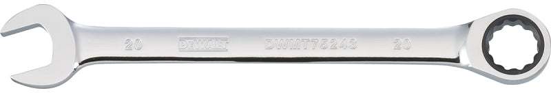 DEWALT DEWALT DWMT75243OSP Combination Wrench, Metric, 20 mm Head, 11-7/32 in L, 12-Point, Steel, Chrome-Plated