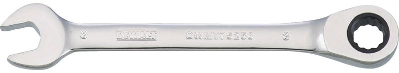 DEWALT DEWALT DWMT75256OSP Combination Wrench, Metric, 8 mm Head, 4-3/8 in L, 12-Point, Steel, Chrome-Plated