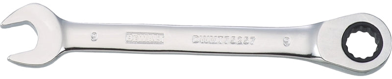 DEWALT DEWALT DWMT75257OSP Combination Wrench, Metric, 9 mm Head, 4-27/32 in L, 12-Point, Steel, Chrome-Plated TOOLS DEWALT