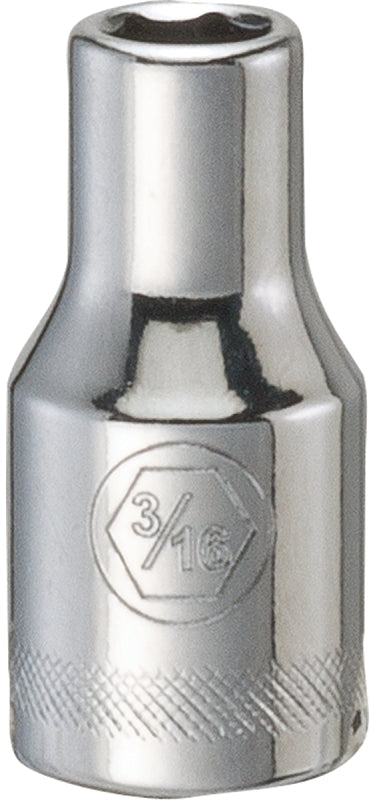 DEWALT DEWALT DWMT86022OSP Drive Hand Socket, 3/16 in Socket, 1/4 in Drive, 6-Point, Steel, Polished Chrome Vanadium TOOLS DEWALT
