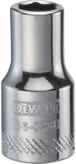 DEWALT DEWALT DWMT86023OSP Drive Hand Socket, 7/32 in Socket, 1/4 in Drive, 6-Point, Steel, Polished Chrome Vanadium TOOLS DEWALT