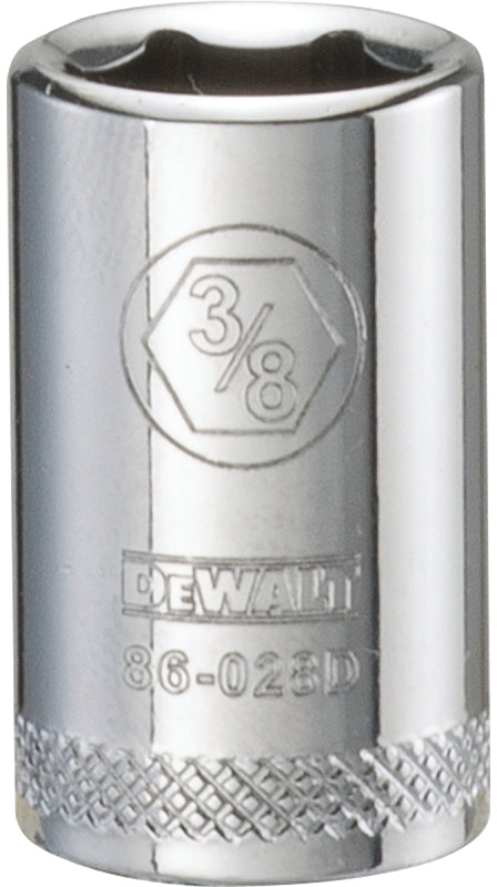 DEWALT DEWALT DWMT86028OSP Drive Hand Socket, 3/8 in Socket, 1/4 in Drive, 6-Point, Steel, Polished Chrome Vanadium TOOLS DEWALT