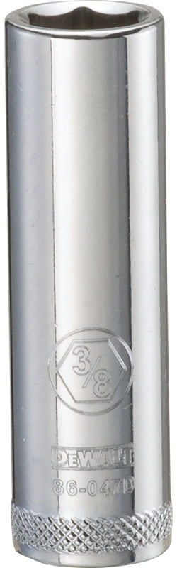 DEWALT DEWALT DWMT86047OSP Drive Hand Socket, 3/8 in Socket, 1/4 in Drive, 6-Point, Steel, Polished Chrome Vanadium TOOLS DEWALT