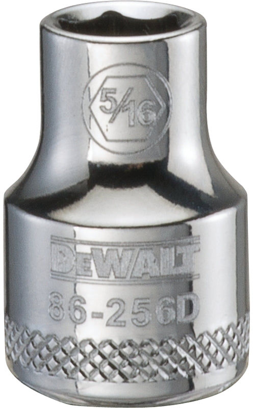 DEWALT DEWALT DWMT86256OSP Drive Hand Socket, 5/16 in Socket, 3/8 in Drive, 6-Point, Steel, Polished Chrome Vanadium TOOLS DEWALT