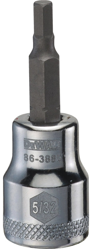 DEWALT DEWALT DWMT86388OSP Fractional Hex Bit Socket, 5/32 in Tip, 3/8 in Drive, Polished Chrome, 1-31/32 in OAL
