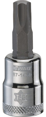 DEWALT DEWALT DWMT87146OSP Torx Bit Socket, T45 Tip, 3/8 in Drive, Polished Chrome TOOLS DEWALT