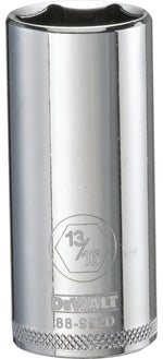 DEWALT DEWALT DWMT88992OSP Drive Hand Socket, 13/16 in Socket, 3/8 in Drive, 6-Point, Steel, Polished Chrome Vanadium TOOLS DEWALT