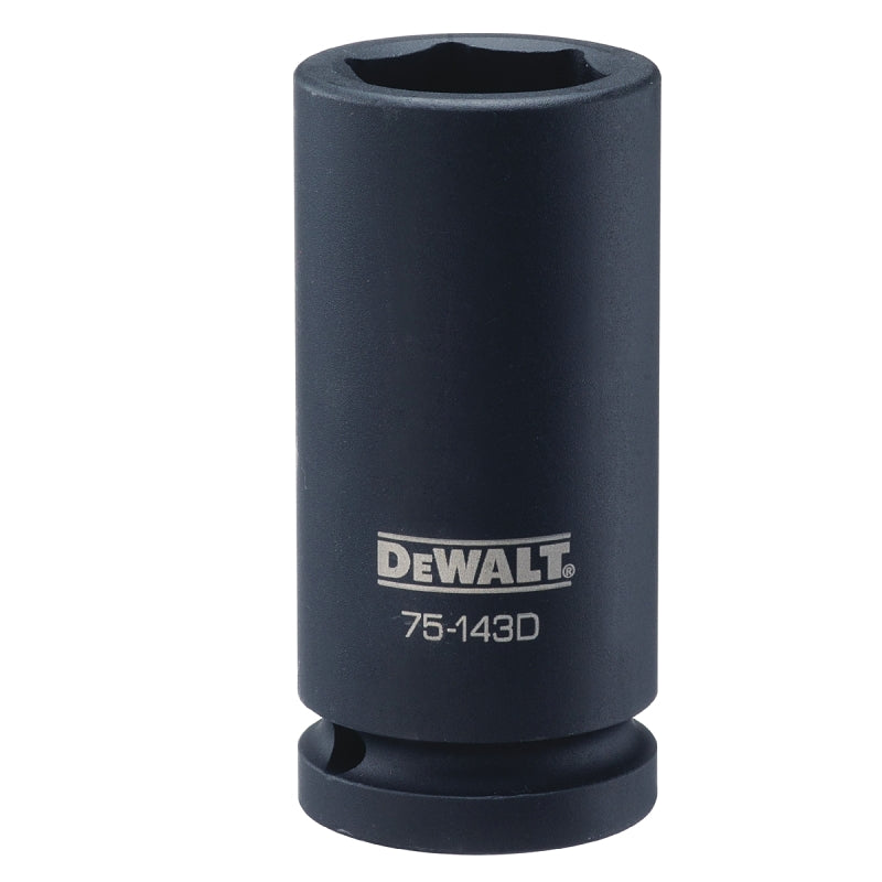DEWALT DEWALT DWMT75143OSP Impact Socket, 26 mm Socket, 19/32 in D Socket, 3/4 in Drive, 6-Point, CR-440 Steel, Black Oxide TOOLS DEWALT