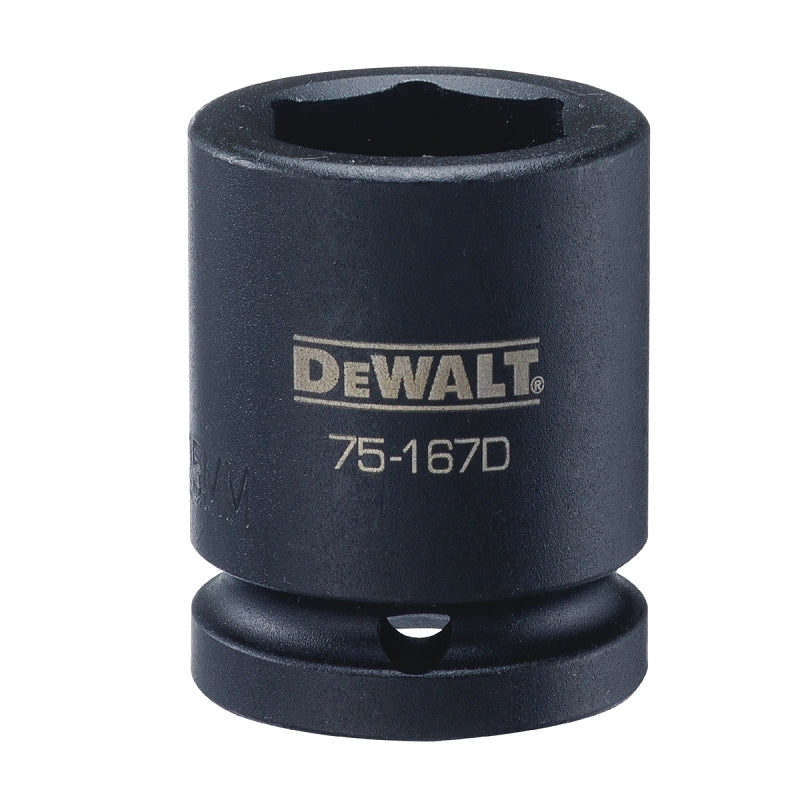 DEWALT DEWALT DWMT75167OSP Impact Socket, 25 mm Socket, 5/8 in D Socket, 3/4 in Drive, 6-Point, CR-440 Steel, Black Oxide TOOLS DEWALT