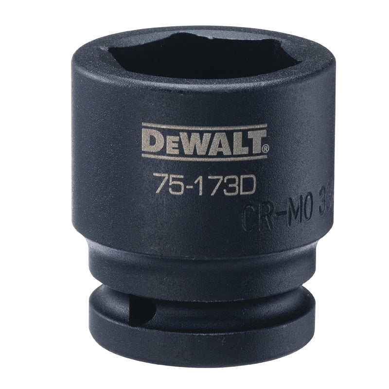 DEWALT DEWALT DWMT75173OSP Impact Socket, 33 mm Socket, 7/8 in D Socket, 5.1 in OAL, 3/4 in Drive, 6-Point, CR-440 Steel TOOLS DEWALT