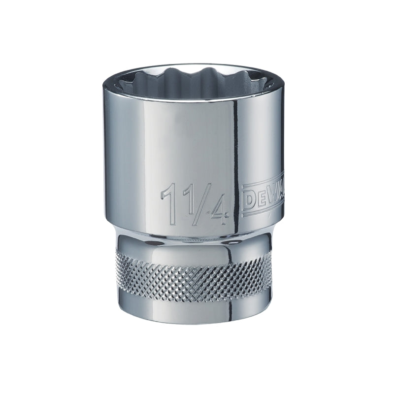 DEWALT DEWALT DWMT75439OSP Hand Socket, 1-1/4 in Socket, 3/4 in Drive, 12-Point, Vanadium Steel, Polished Chrome TOOLS DEWALT