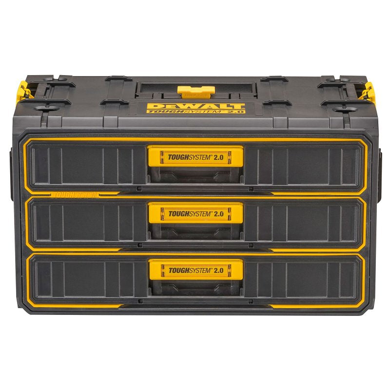 DEWALT DEWALT TOUGHSYSTEM DWST08330 2.0 Tool Box, 43.5 lb, Metal/Plastic, 3-Drawer TOOLS DEWALT