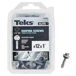 TEKS Teks Elite Series 21470 Roofing Screw, 1 in L, Coarse Thread, Washer Head, Hex Drive, Drill Point, Steel, 80 HARDWARE & FARM SUPPLIES TEKS