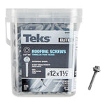 TEKS Teks Elite Series 21473 Roofing Screw, 1-1/2 in L, Coarse Thread, Washer Head, Hex Drive, Drill Point, Steel, 225 HARDWARE & FARM SUPPLIES TEKS