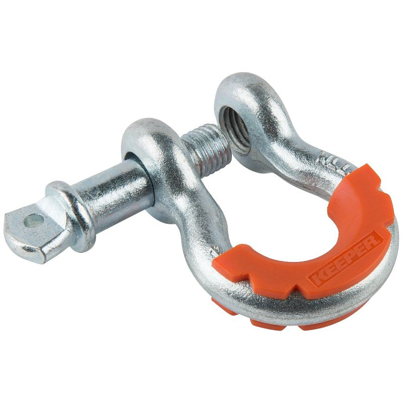 KEEPER Keeper KWA14618 Bow Shackle with Moulded Isolator, 3/4 in, 9500 lb Working Load