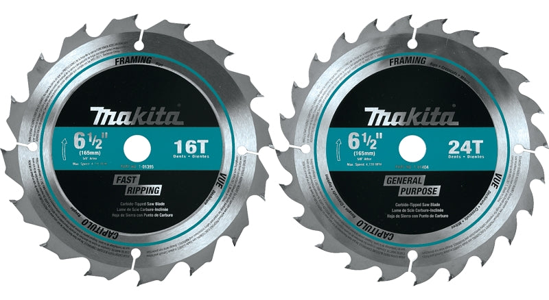 MAKITA Makita T-01426 Circular Saw Blade Set, 2-Piece, Carbide TOOLS MAKITA