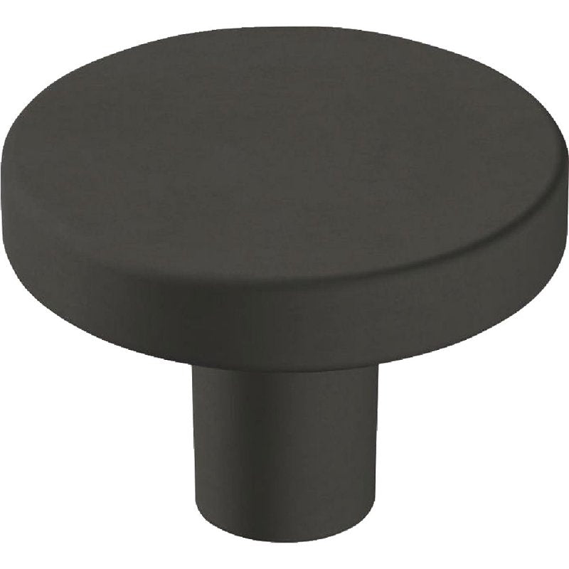 AMEROCK Amerock Versa Series BP36904-FB Cabinet Knob, 1 in Projection, Zinc, Flat Black
