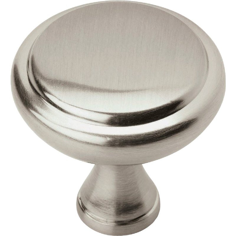 AMEROCK Amerock Arden Series BP37340-G10 Cabinet Knob, 1-1/4 in Projection, Zinc, Satin Nickel