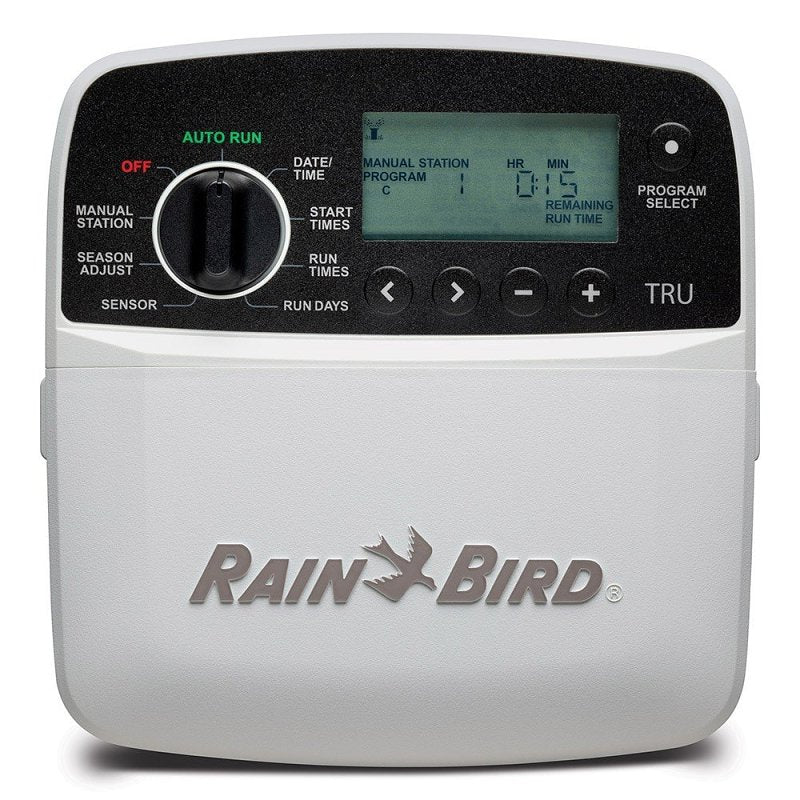 RAINBIRD Rain Bird TRU Series TRU6I Indoor Irrigation Controller, 6-Station, 3-Program, 12 Start Times per Program, Wall