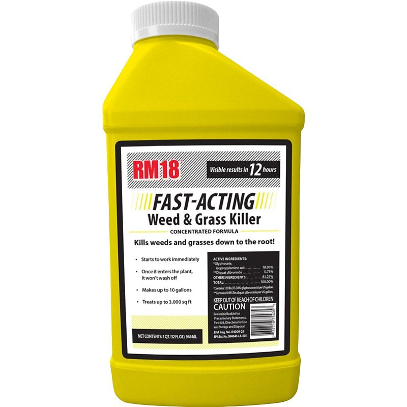RAGAN AND MASSEY Ragan & Massey 75435 Fast Acting Weed and Grass Killer, Liquid, 32 oz Bottle LAWN & GARDEN RAGAN AND MASSEY