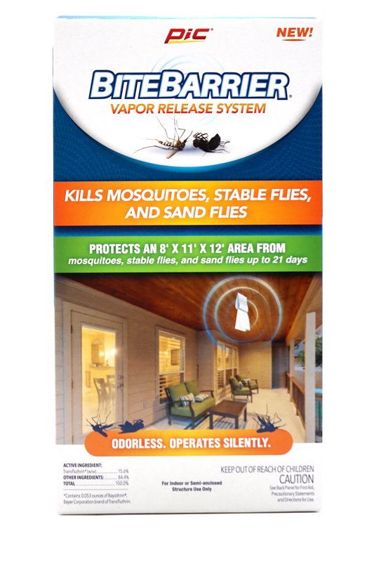 PIC PIC BiteBarrier Mosquito and Fly Killer Vapor Release System, White LAWN & GARDEN PIC