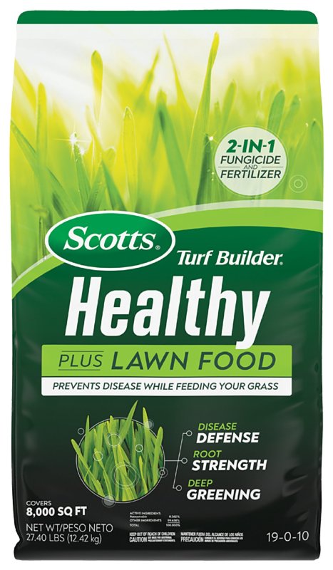 TURF BUILDER Scotts 26032 Lawn Food, 27.4 lb Bag, Granules, 19-0-10 N-P-K Ratio LAWN & GARDEN TURF BUILDER