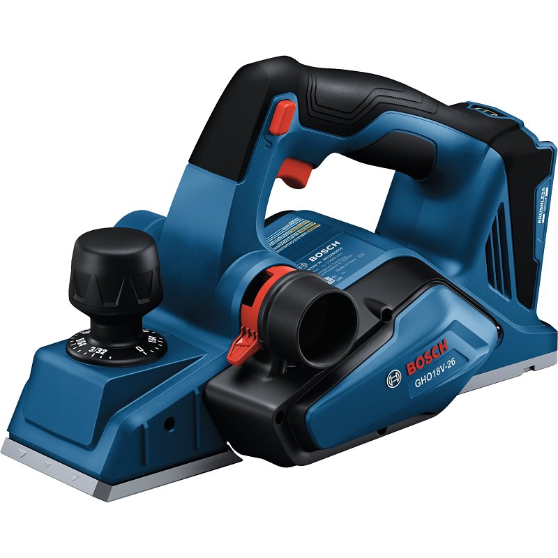 BOSCH Bosch GHO18V-26N Brushless Planer, Tool Only, 18 V, 3-1/4 in W Planning, 0.102 in D Planning TOOLS BOSCH