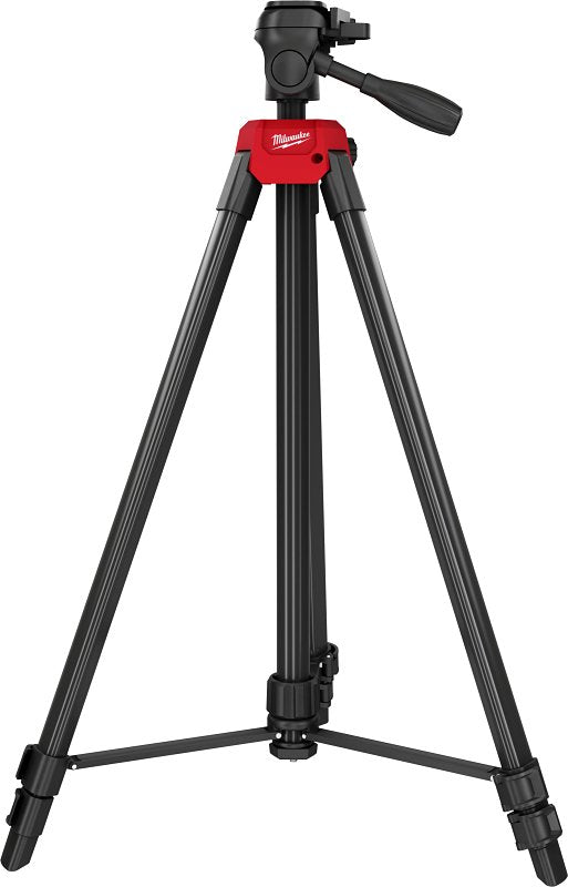 MILWAUKEE Milwaukee 48-35-1411 Laser Tripod, 28 in Min H, 72 in Max H, 1/4-20 Mounting, Aluminum, Black