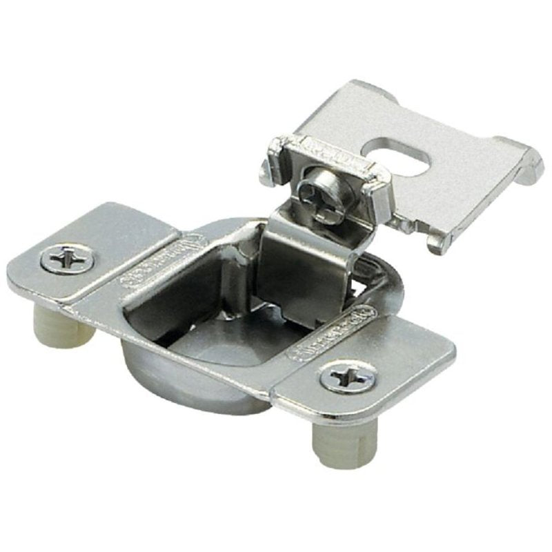AMEROCK Amerock BP9235SLFF Cabinet Hinge, 105 deg Hinge Opening, 1/2 in Inset, 1/2 in Overlay, Self-Closing Close, Satin Nickel