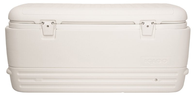 IGLOO Igloo Polar Series 0044577 Chest Cooler, 188 Cans, 120 qt Cooler, HDPE, White, 5 days Ice Retention