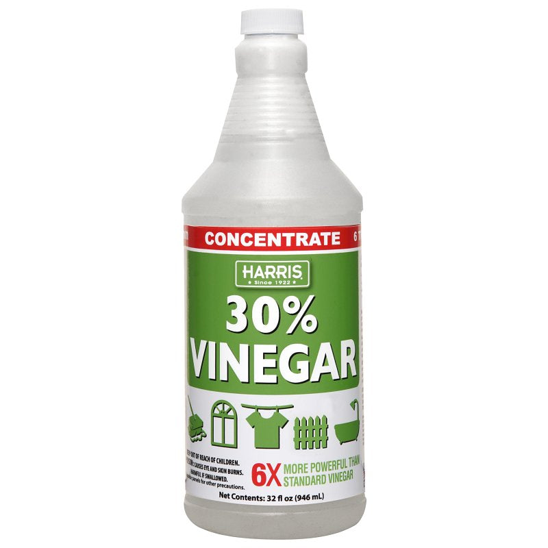 P.F. HARRIS MANUFACTURING Harris VINE30-32 Cleaning Vinegar, 32 oz, Liquid, Vinegar/Pungent, Clear