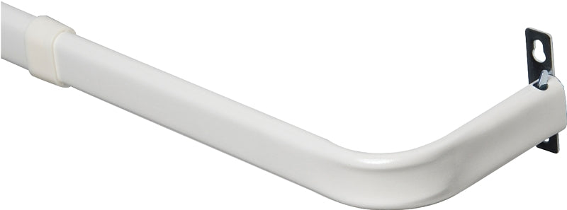KENNEY Kenney KN526 Curtain Rod, 1 in Dia, 28 to 48 in L, White