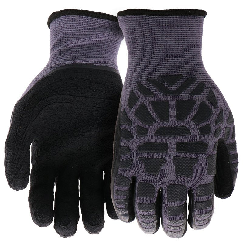 BOSS MFG Boss Grip Protect Series B32051-L Coated Gloves, Men's, L, 8 to 8-3/8 in L, Elastic Knit Wrist Cuff, Latex Coating