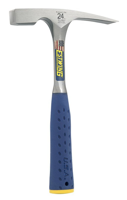 ESTWING MFG Estwing E3-24BLC Brick Layer's Hammer, 24 oz Head, Steel Head, 11-1/4 in OAL TOOLS ESTWING MFG