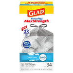 GLAD Glad 70320 Trash Bag, 13 gal, Plastic