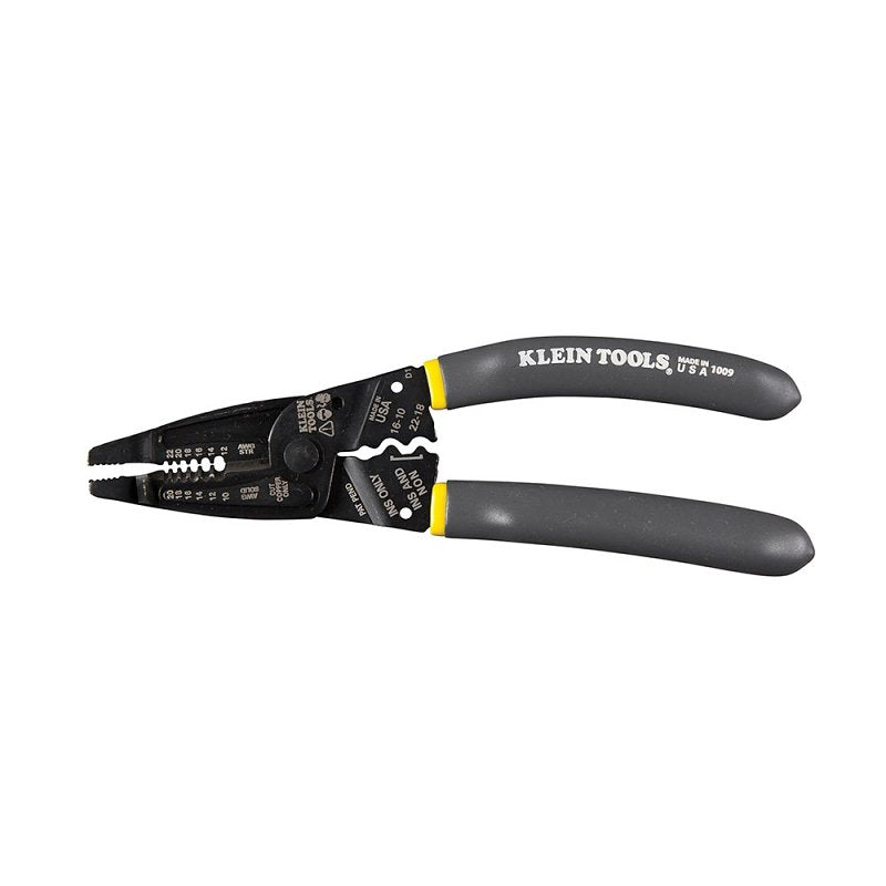 KLEIN Klein-Kurve 1009 Wire Stripper and Crimper, 10 to 20 AWG Wire, 10 to 20, 12 to 22 AWG Stripping, 7-3/4 in OAL ELECTRICAL KLEIN