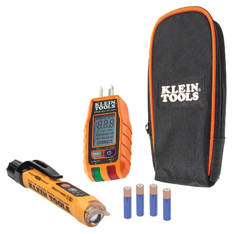 KLEIN Klein Tools RT250KIT Electrical Test Kit, ABS/Polycarbonate ELECTRICAL KLEIN
